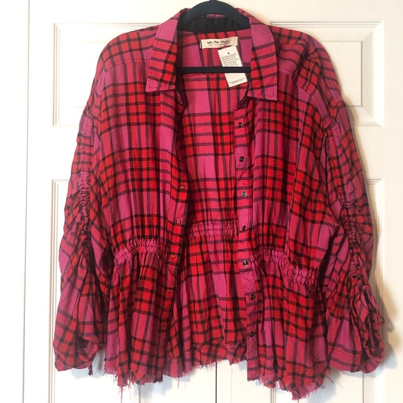 Free People Pacific Dawn Plaid Shirt - Picture 4 of 6